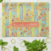 ヴィンテージオレンジ色の紺色のティータオルキッチンタオル キッチンタオル (折り畳み)