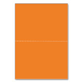 ヴィンテージオレンジ、イエローフローラ結婚エスコートカード テーブルナンバー (裏面)