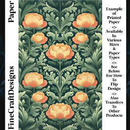 ヴィンテージオレンジ&イエロープニーCR4クラフト紙