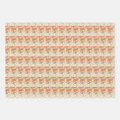 ヴィンテージオレンジ ラッピングペーパーシート (正面3)