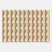 ヴィンテージオレンジ ラッピングペーパーシート (正面)