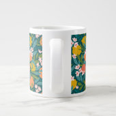 ヴィンテージオレンジ&レモンブロッサムパターン ジャンボコーヒーマグカップ (裏面)