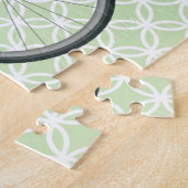 ヴィンテージオングリーンレトロアート ジグソーパズル (側面)