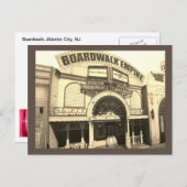 ヴィンテージオンザボードウォークインザアトランティックシティNJ ポストカード (正面/裏面)