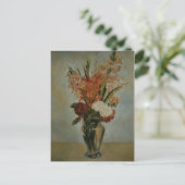 ヴィンテージオーガストルノアールピンクレッドグリーングラジオリ シーズンポストカード (スタンド正面)