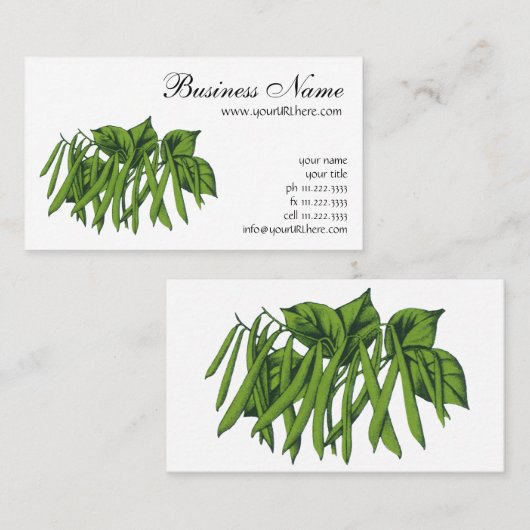 ヴィンテージオーガニック食品 名刺 (正面/裏面)