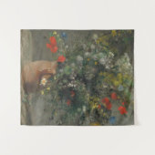 ヴィンテージオーギュストルノアール黄色ピンク花瓶 タペストリー (正面(横))