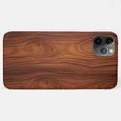 ヴィンテージオークウッドグレインiPhoneケース Case-Mate iPhoneケース (裏面(横))