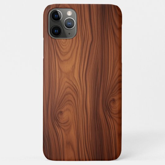 ヴィンテージオークウッドグレインiPhoneケース Case-Mate iPhoneケース (裏面)