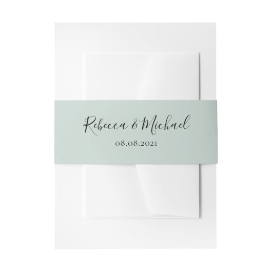 ヴィンテージオークセット結婚式招待状ベリーバンド 招待状ベリーバンド (正面例)