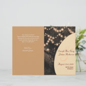 ヴィンテージオークツリーお祝い結婚式プログラム (スタンド正面)