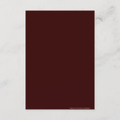 ヴィンテージオークツリーナイトライトウエディングレセプション エンクロージャーカード (裏面)