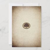 ヴィンテージオークツリーファミリーエレガント懇親会招待状 招待状 (裏面)