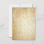 ヴィンテージオークツリー素朴ストリングライトウェディングRSVP 出欠カード (裏面)