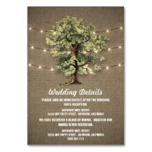 ヴィンテージオークツリー素朴披露宴+ホテルカード
