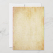 ヴィンテージオークツリー結婚式招待状カード 招待状 (裏面)