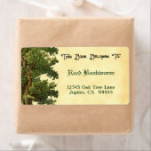 ヴィンテージオークツリー編集可能蔵書票ラベル ラベル (インサイチュ)