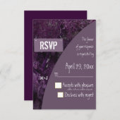 ヴィンテージオークツリーRSVP結婚ズ 出欠カード (正面/裏面)