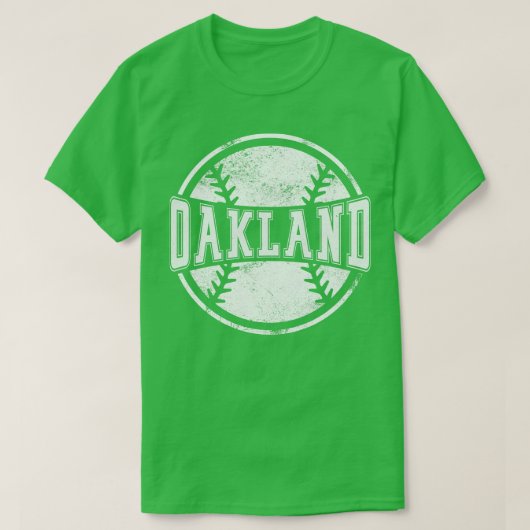ヴィンテージオークランド野球チームギフト Tシャツ (デザイン正面)