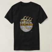 ヴィンテージオークランド野球用ポートクレーンスカイライン3 Tシャツ (デザイン正面)