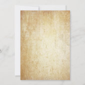 ヴィンテージオーク素朴ツリー文字列ラ結婚イト 招待状 (裏面)