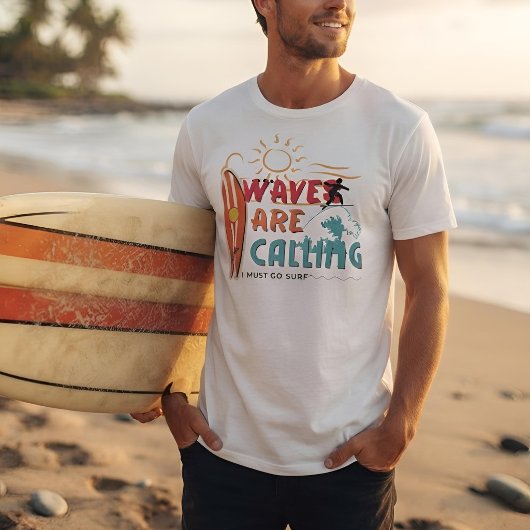 ヴィンテージオーシャンサーフトロピカルサマー Tシャツ