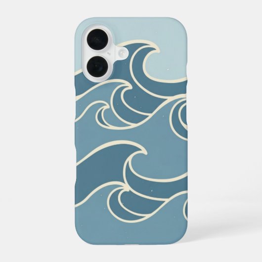 ヴィンテージオーシャンライン iPhone 16ケース (裏面)