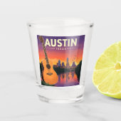 ヴィンテージオースティンテキサス州 ショットグラス (正面)