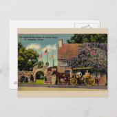 ヴィンテージオーストスクールハウスセントオーガスティンはがき ポストカード (正面/裏面)