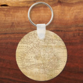ヴィンテージオーストララシアの地図 キーホルダー (正面)
