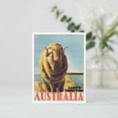 ヴィンテージオーストラリアの船舶 ポストカード (スタンド正面)