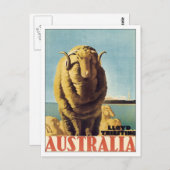 ヴィンテージオーストラリアの船舶 ポストカード (正面/裏面)