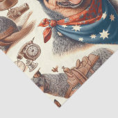 ヴィンテージオーストラリアキャトルドッグイラストレーション 薄葉紙 (詳細)