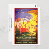 ヴィンテージオーストラリア旅行はがき ポストカード (正面/裏面)