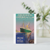 ヴィンテージオーストラリア海ライナー用旅行はがき ポストカード (スタンド正面)