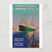 ヴィンテージオーストラリア海ライナー用旅行はがき ポストカード (正面)