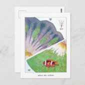 ヴィンテージオーストラリア素晴らしバリアリーフトラベル ポストカード (正面/裏面)