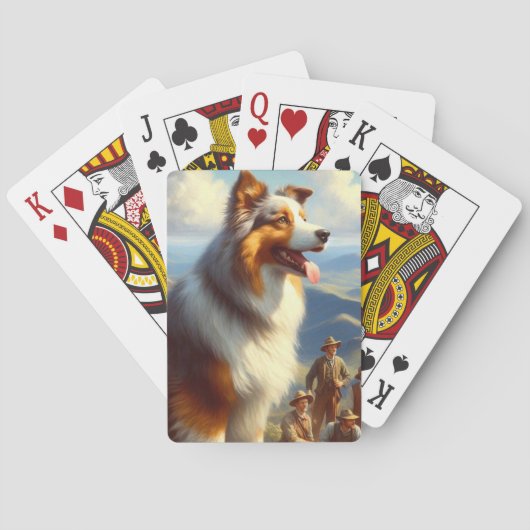 ヴィンテージオーストラリア絵画羊飼い トランプ (裏面)