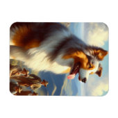 ヴィンテージオーストラリア絵画羊飼い マグネット (横)
