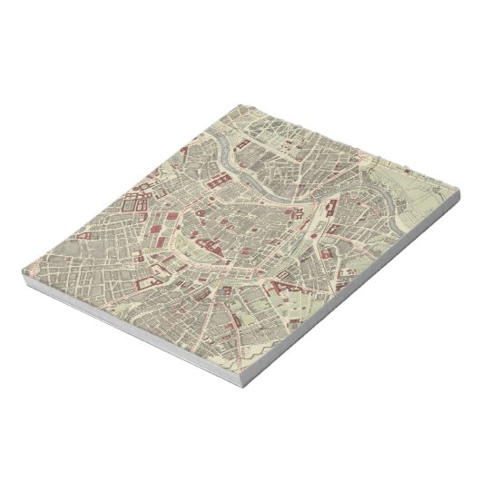 ヴィンテージオーストリアの地図（1883年） ノートパッド (回転)