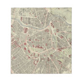 ヴィンテージオーストリアの地図（1883年） ノートパッド (正面)