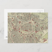 ヴィンテージオーストリアの地図（1883年） ポストカード (正面/裏面)