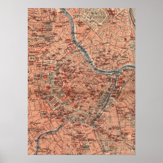 ヴィンテージオーストリアの地図(1920年) ポスター (正面)