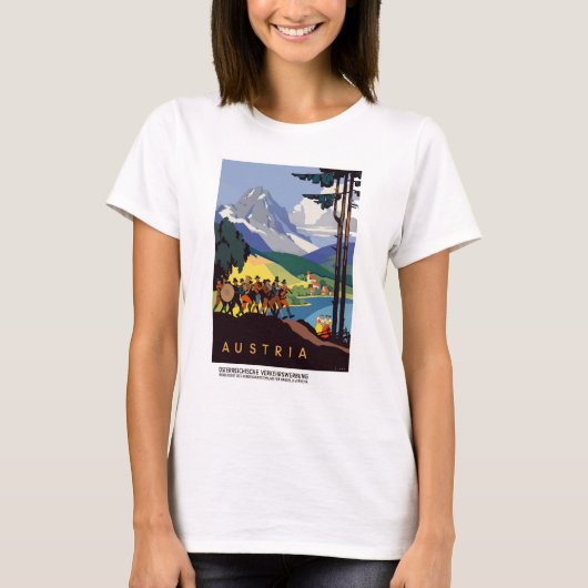 ヴィンテージオーストリアアルプス旅行 Tシャツ (正面)