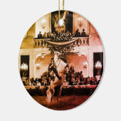 ヴィンテージオーストリアウィーンクールベスペインのット セラミックオーナメント (左)