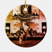 ヴィンテージオーストリアウィーンクールベスペインのット セラミックオーナメント (裏面)