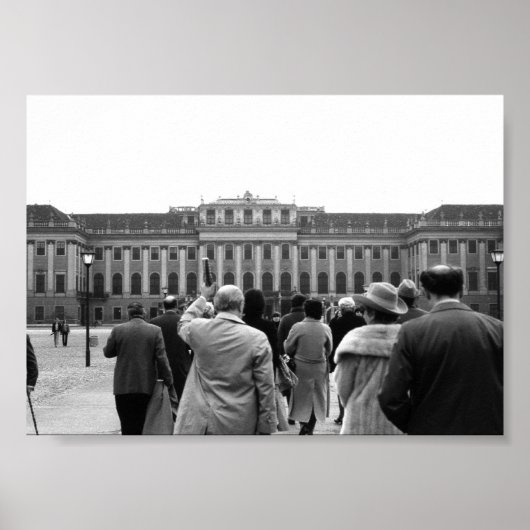 ヴィンテージオーストリアウィーンシェーンブルンハウス ポスター (正面)