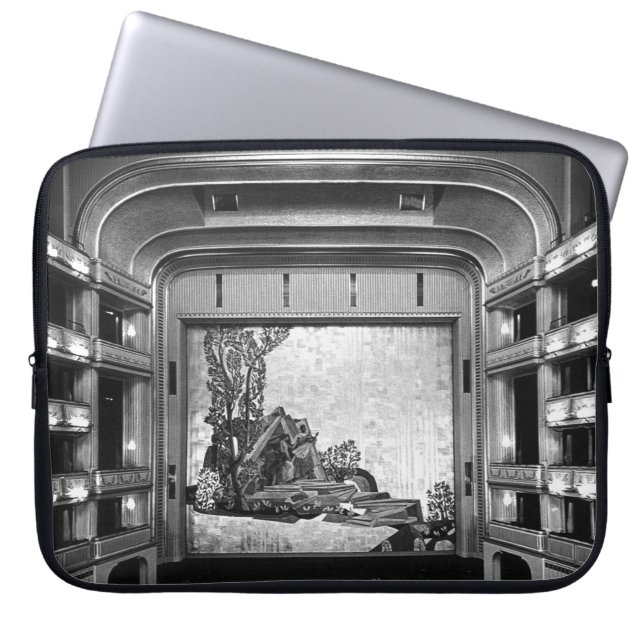 ヴィンテージオーストリアウィーンスタートーパーオペラ内 ラップトップスリーブ (正面)