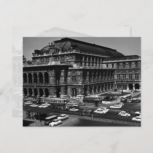 ヴィンテージオーストリアウィーンスタートーパーオペラ ポストカード (正面/裏面)