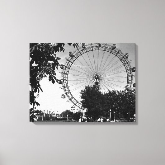 ヴィンテージオーストリアウィーンプラーター大輪 キャンバスプリント (正面)